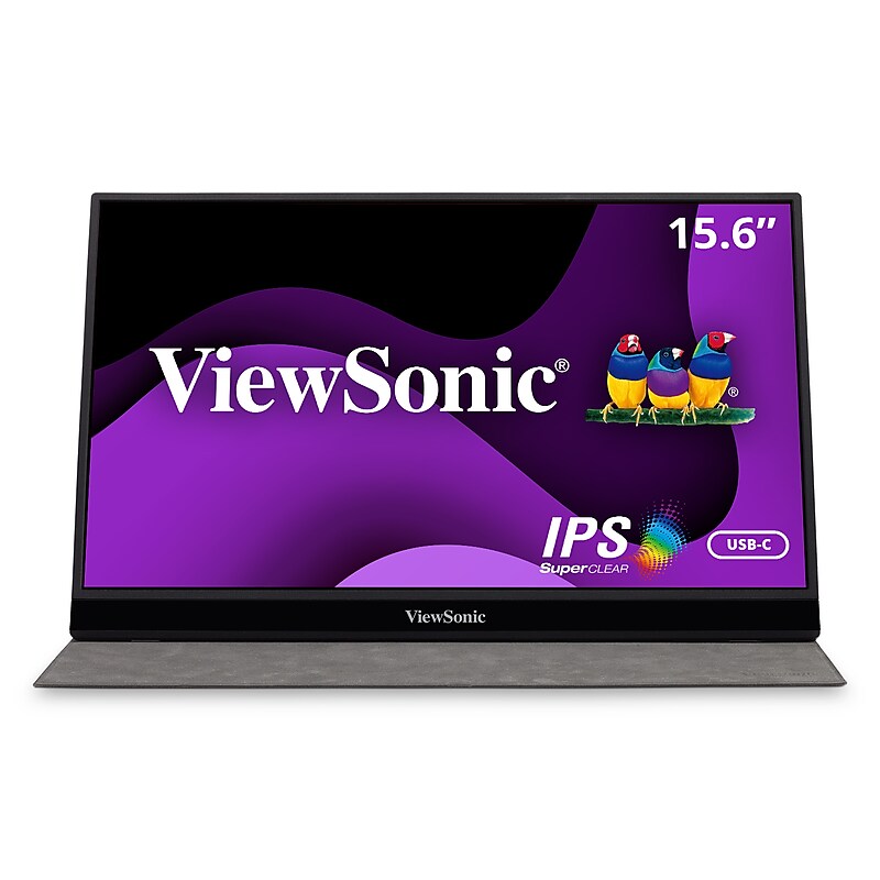 ViewSonic 15.6" 60Hz LCD Monitor, Black (VG1655) image 1