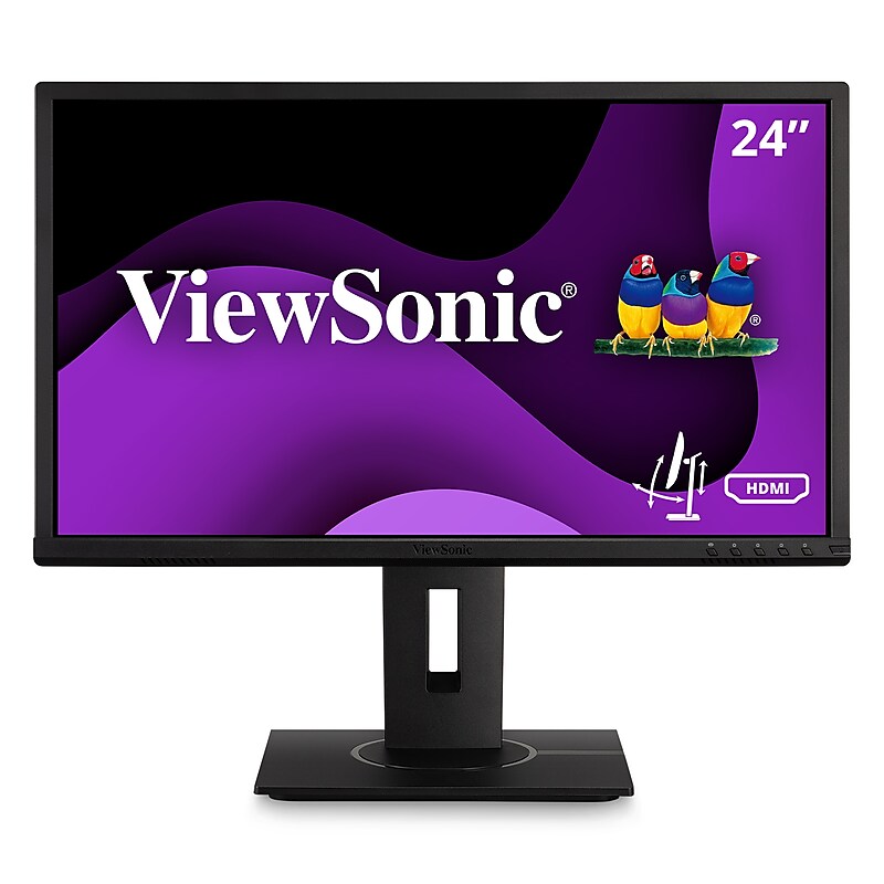 ViewSonic Ergonomic 24" 60Hz LCD Monitor, Black (VG2440) image 1