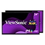ViewSonic 24" Dual Pack 1080p IPS LED Monitors, Black (VG2448_H2)~#|#~sp146467930_sc7