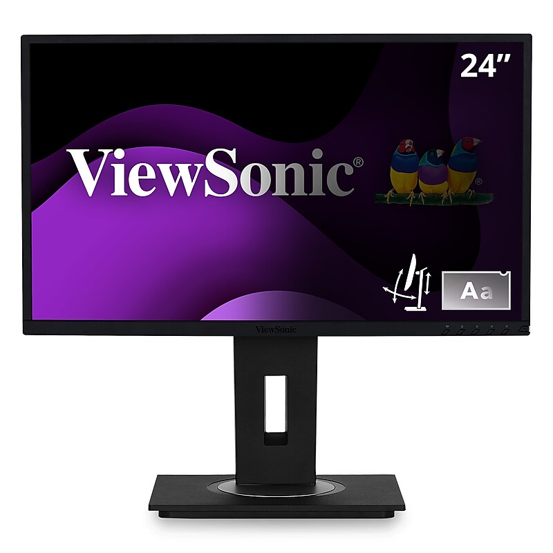 ViewSonic Ergonomic 24" 60Hz LCD Monitor, Black (VG2448-PF) image 1