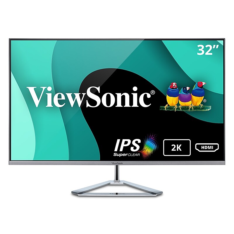 ViewSonic 32" 75Hz LCD Monitor, Black (VX3276-2K-MHD) image 1