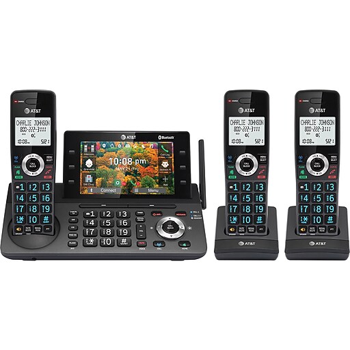 AT&T DLP73390 3Handset Cordless Telephone, Black/Graphite (DLP73390