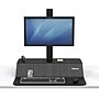 Fellowes Lotus VE Sit-Stand Single Manual Lift Workstation, Black (2750862)~#|#~sp146577772_sc7