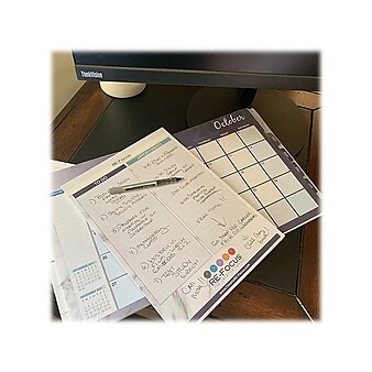 RE-FOCUS THE CREATIVE OFFICE Premium Legal Pad, Ruled, 8.5" x 11.75", Blue, 30 Sheets/Pad, 2 Pads (40001)