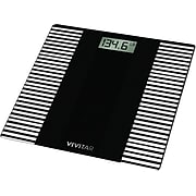 Vivitar PSV143-BLK-STK-6 Digital Bathroom Scale, Black, 400 Lbs. Capacity