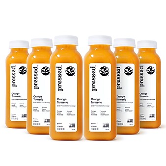 Pressed Juicery Orange Turmeric, 6 Pack