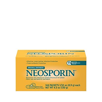 Neosporin Original Ointment, 144 Packets of 1/32 oz (0.9 g) Each (04257)