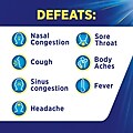 Theraflu Multi-Symptom Severe Cold Hot Liquid Powder Tea Infusions Green Tea and Honey Lemon Flavors 6 Count Box (24473012)