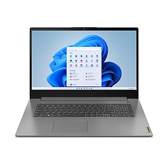 Lenovo Ideapad 3i 17" Laptop, Intel Core i7-1165G7, 8GB Memory (4GB Onboard + 4GB DIMM), 256 SSD, Windows 11 Home (82H900E2US)