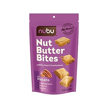 Nubu Nut Butter Bites with Pecans, 5.5 Oz., 6/Case (NU68700)