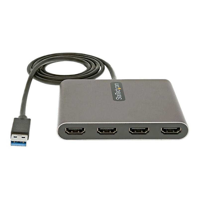 StarTech.com 3.3' USB A to HDMI Cable, Space Gray (USB32HD4) image 1
