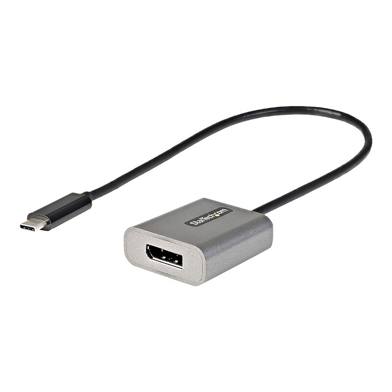 StarTech USB C to DisplayPort Adapter, 8K/4K 60Hz USB-C to DisplayPort 1.4 Adptr, DSC, USB Type-C to DP Vid Convtr, w/12" Cable image 1