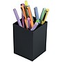 JAM PAPER 2 Compartment Plastic Pen Holder, Black (341BL)~#|#~sp147384388_sc7