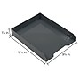 JAM Paper Stackable Front Loading Letter Tray, Letter Size, Gray Plastic, 2/Pack (344GYA)~#|#~sp147384459_sc7