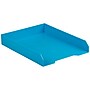 JAM Paper Stackable Front Loading Letter Tray, Letter Size, Blue Plastic, 2/Pack (344BUA)~#|#~sp147384481_sc7