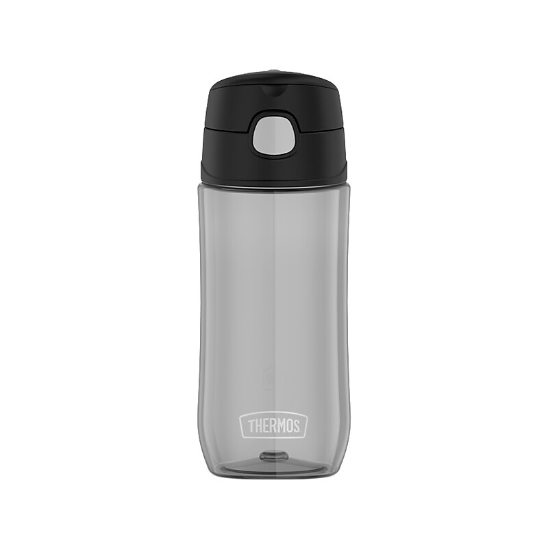 Thermos Plastic Water Bottle, 16 oz., Black (GP4040BK6) image 1