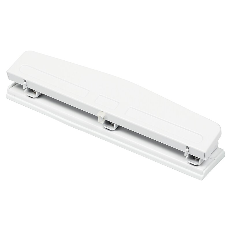 JAM PAPER 3 Hole Punch, 10 Sheet Capacity, White (345WH) image 1