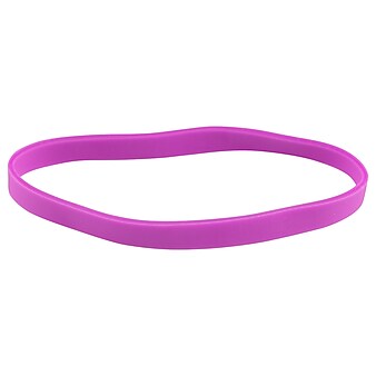JAM Paper Rubber Bands, Size 64, Purple, 100/Pack (33364RBpu)