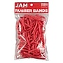 JAM Paper Multi-Purpose #64 Rubber Bands, 3.5" x .25", Non-Latex, Red, 100/Pack (33364RBRE)~#|#~sp147384957_sc7