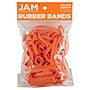 JAM Paper Multi-Purpose #64 Rubber Bands, 3.5" x .25", Non-Latex, Orange, 100/Pack (33364RBOR)~#|#~sp147384971_sc7