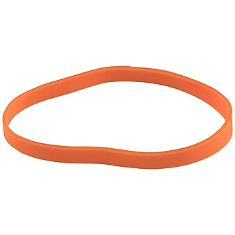 JAM Paper Rubber Bands, Size 64, Orange, 100/Pack (33364RBor)