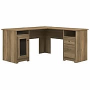 Bush Furniture Cabot 60" L-Shaped Desk, Reclaimed Pine (WC31530-03K)