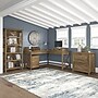 Bush Furniture Key West 66"H 5-Shelf Bookcase with Adjustable Shelves, Reclaimed Pine Laminated Wood (KWB132RCP-03)~#|#~sp147386934_sc7