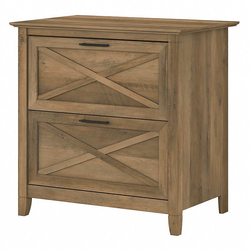 Bush Furniture Key West 2-Drawer Lateral File Cabinet, Letter/Legal, Reclaimed Pine, 30" (KWF130RCP-03) image 1