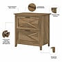 Bush Furniture Key West 2-Drawer Lateral File Cabinet, Letter/Legal, Reclaimed Pine, 30" (KWF130RCP-03)~#|#~sp147387244_sc7