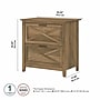 Bush Furniture Key West 2-Drawer Lateral File Cabinet, Letter/Legal, Reclaimed Pine, 30" (KWF130RCP-03)~#|#~sp147387245_sc7