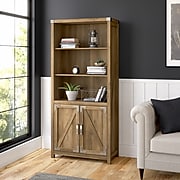 kathy ireland® Home by Bush Furniture Cottage Grove 5-Shelf 72"H Bookcase, Reclaimed Pine (CGB132RCP-03)