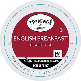 Twinings of London English Breakfast Tea, Keurig K-Cup Pods, 24/Box (TNA85780)
