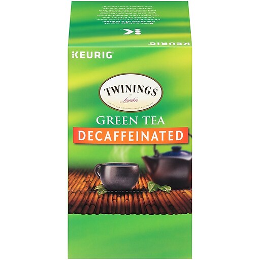Twinings of London Green Tea Decaf Tea, Keurig KCup Pods, 24/Box