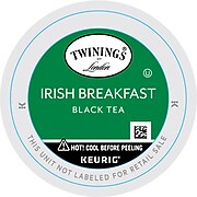 Twinings of London Irish Breakfast Tea, Keurig K-Cup Pods, 24/Box (F10993)