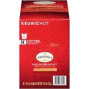 Twinings of London English Breakfast Decaf Tea, Keurig K-Cup Pods, 24/Box (F08757)