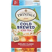 Twinings of London Cold Brewed English Classic Tea Bags, 20/Box (F07409)