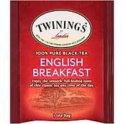 Twinings of London English Breakfast Tea Bags, 25/Box (TNA51726)