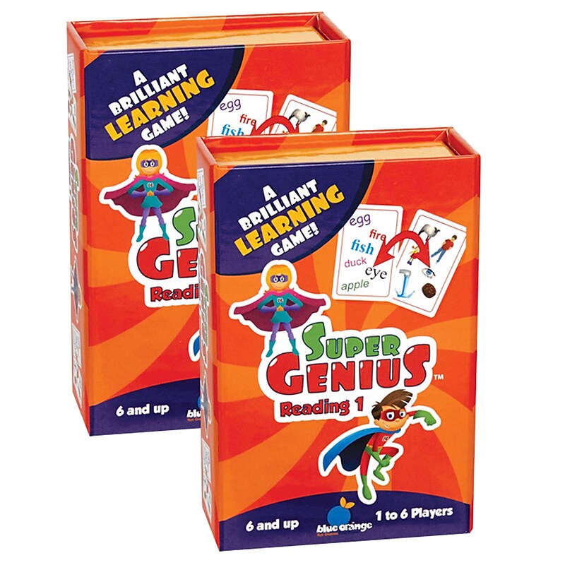 Blue Orange Games Super Genius Reading 1 Game, 2/Bundle (BOG01303-2) image 1