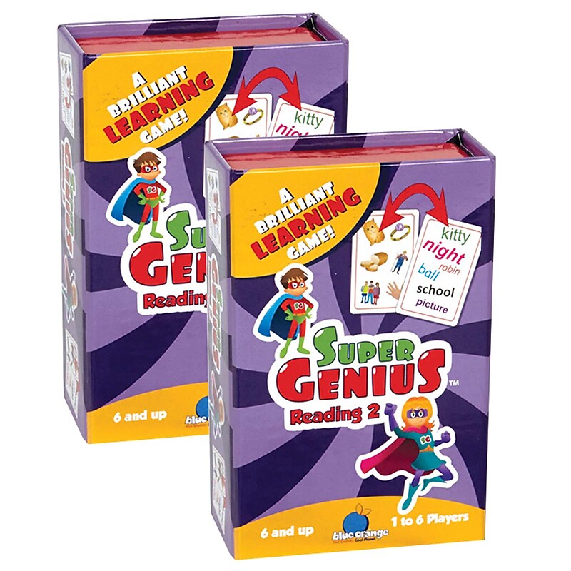 Blue Orange Games Super Genius Reading 2 Game, 2/Bundle (BOG01304-2) image 1