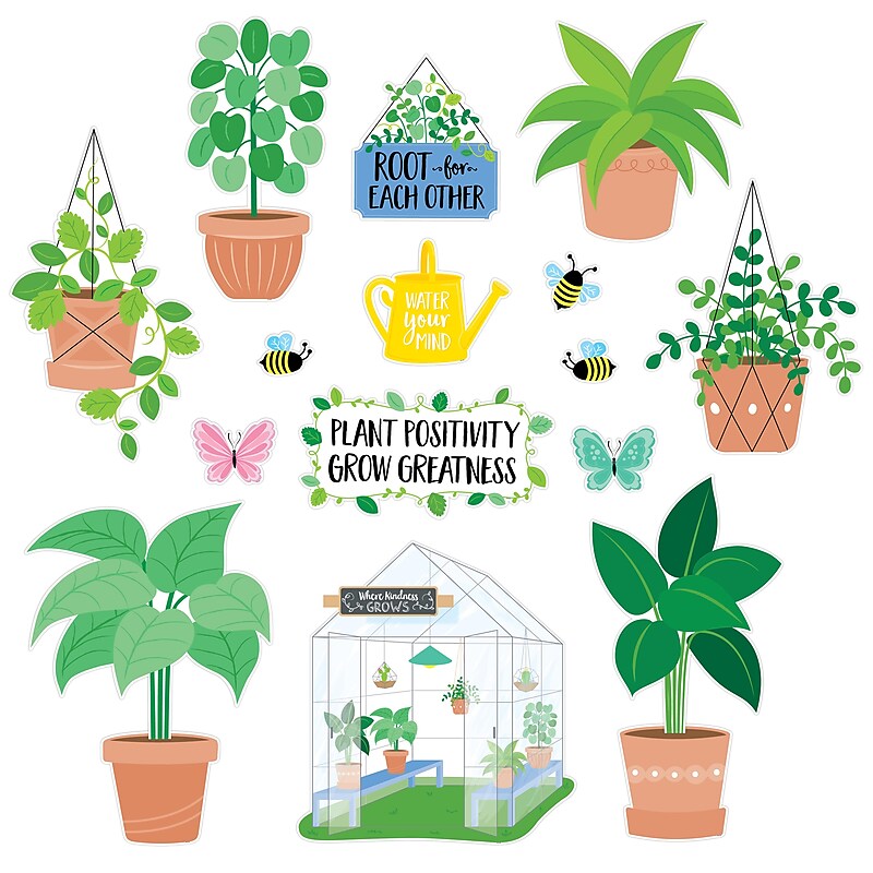 Creative Teaching Press® Positively Plants Plant Positive Bulletin Board Set (CTP10409) image 1