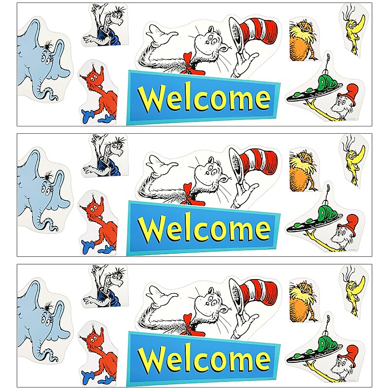 Eureka Dr. Seuss Welcome Go-Arounds, 8 Pieces Per Set, 3 Sets (EU-842660-3) image 1