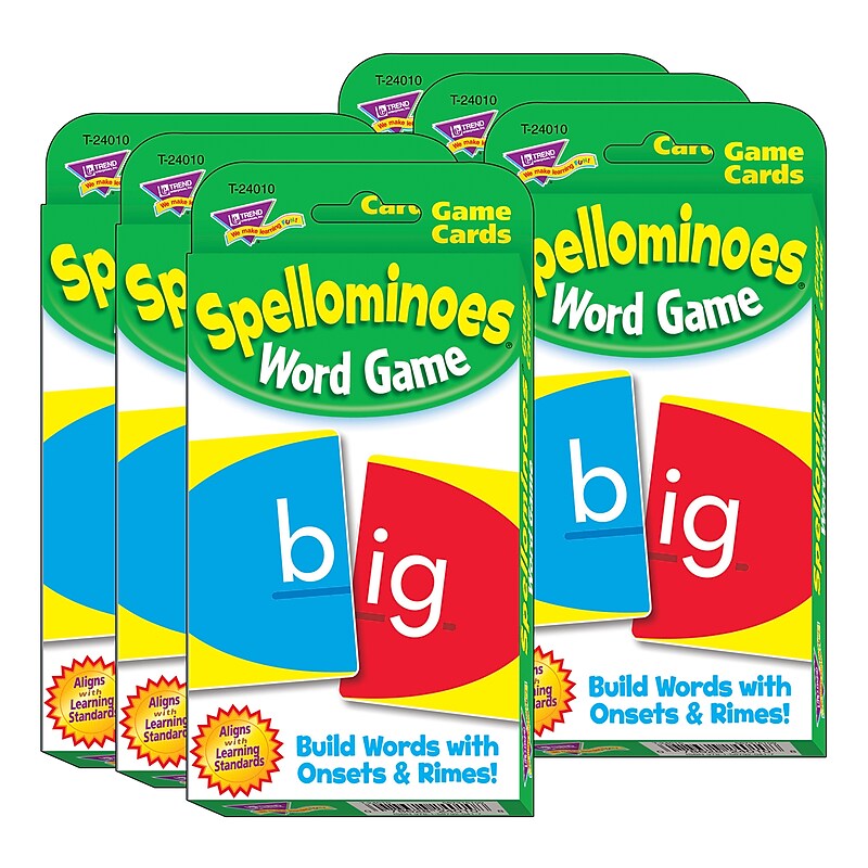 TREND Spellominoes Challenge Cards, 6 Sets (T-24010-6) image 1