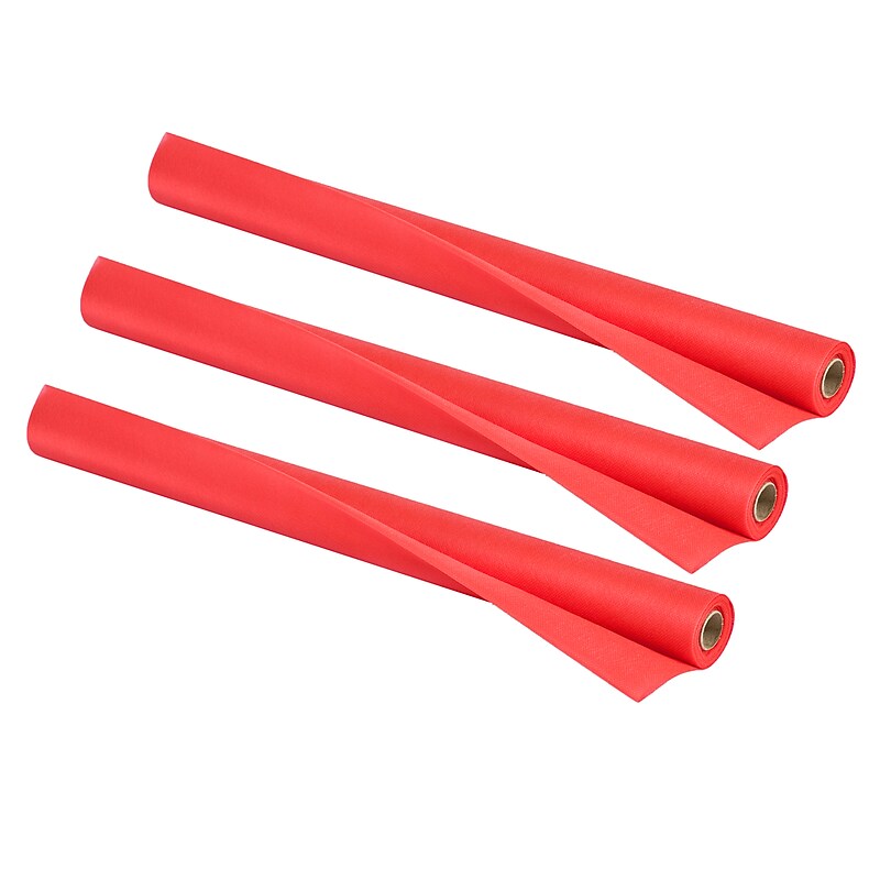 Smart-Fab Art & Decoration Fabric Roll, 24" x 18', Red, 3 Rolls (SMF1U382401860-3) image 1