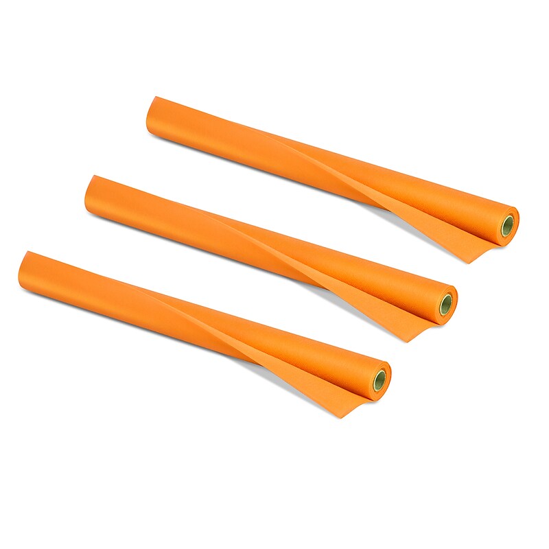 Smart-Fab Art & Decoration Fabric Roll, 24" x 18', Orange, 3 Rolls (SMF1U382401861-3) image 1