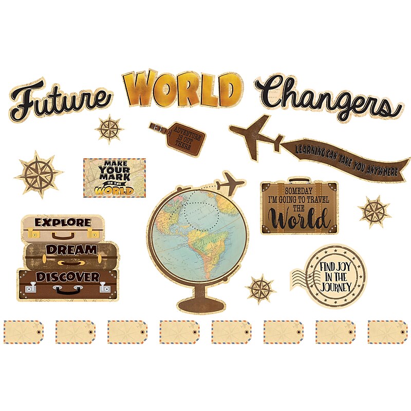 Teacher Created Resources® Travel the Map Future World Changers Bulletin Board Set (TCR8623) image 1
