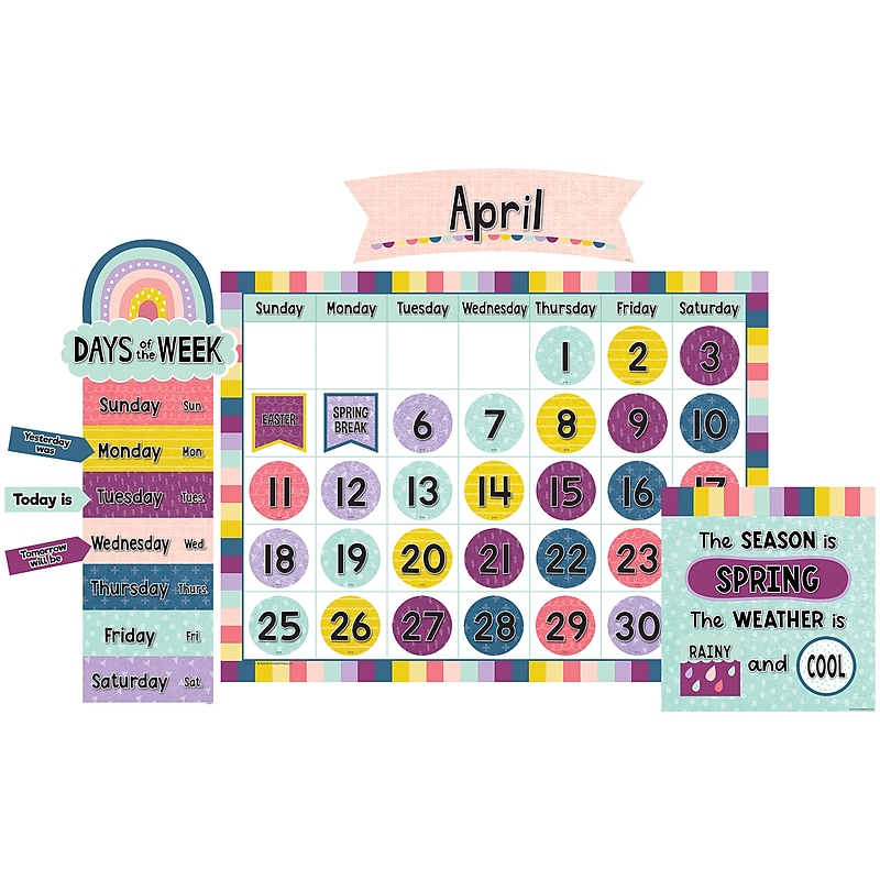 Teacher Created Resources Oh Happy Day Calendar Bulletin Board Set (TCR9021) image 1
