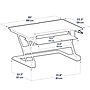 Ergotron WorkFit-T 35"W Adjustable Standing Desk Converter, Black/Dark Gray (33-397-085)~#|#~sp147485078_sc7