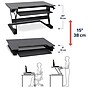 Ergotron WorkFit-TL 38"W Adjustable Standing Desk Converter, Black/Dark Gray (33-406-085)~#|#~sp147485082_sc7