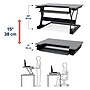Ergotron WorkFit-T 35"W Adjustable Standing Desk Converter, Black/Dark Gray (33-397-085)~#|#~sp147485089_sc7