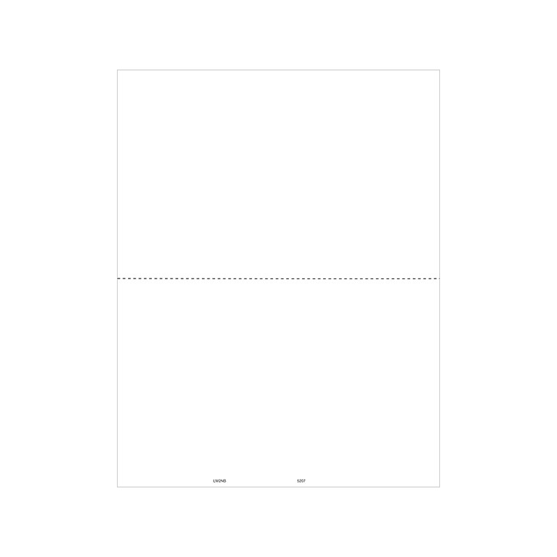 ComplyRight 2024 W-2 Tax Form, 1-Part, 2-Up, 50/Pack (520750) image 1